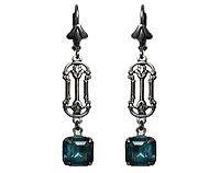 Rose Trellis Earrings - 'New Vintage' Sterling Silver Plated
